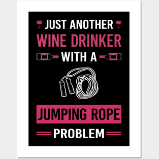 Wine Drinker Jump Jumping Rope Rope Skipping Posters and Art